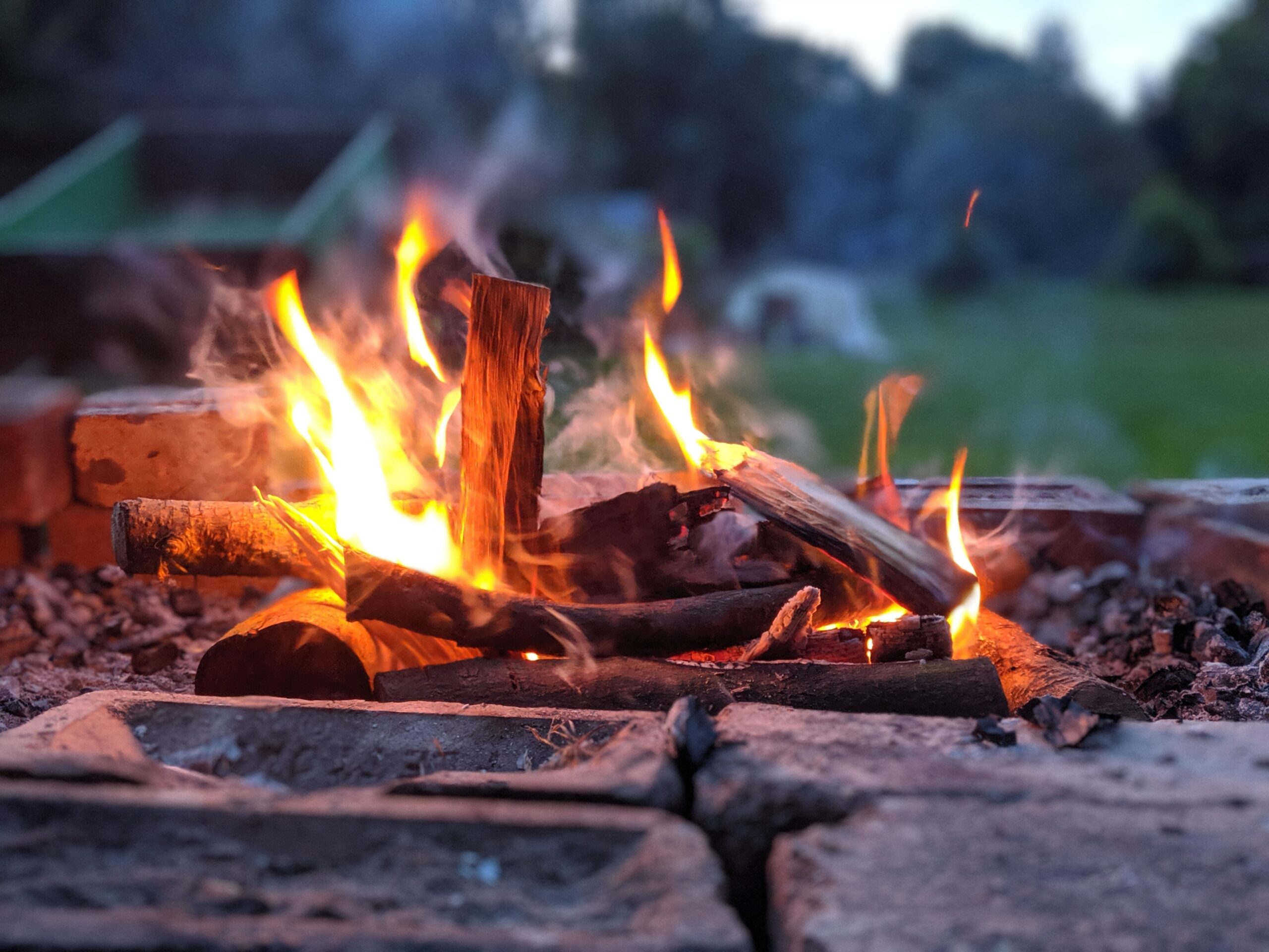 A campfire
